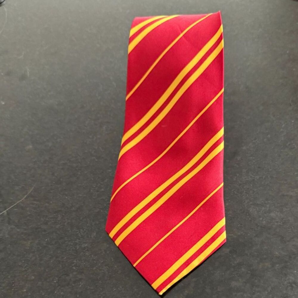 Harry Potter Gryffindor Tie Wizarding World Red Gold Striped